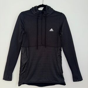 Adidas Women’s ClimaWarm Black Pullover Hoodie Long Sleeve Athletic Sweatshirt S